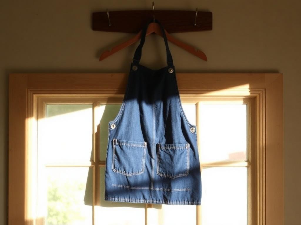 Apron made from upcycled material
